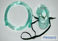 Masque jetable d'oxygène médical avec la tuyauterie pour l'adulte et pédiatrique