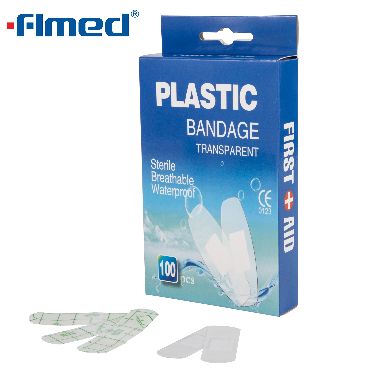 Bandage en plastique Plastique en plastique en plastique pour les premiers soins pour les soins des plaies 