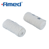 Bandage en crêpe en coton et en crêpe en coton et en spandex confortable pour réparer les plaies bandage uni clips de bandage élastique