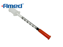 Syringe et aiguille d'insuline 0,3 ml 30 g x 8 mm (30g x 5/16 "pouce)