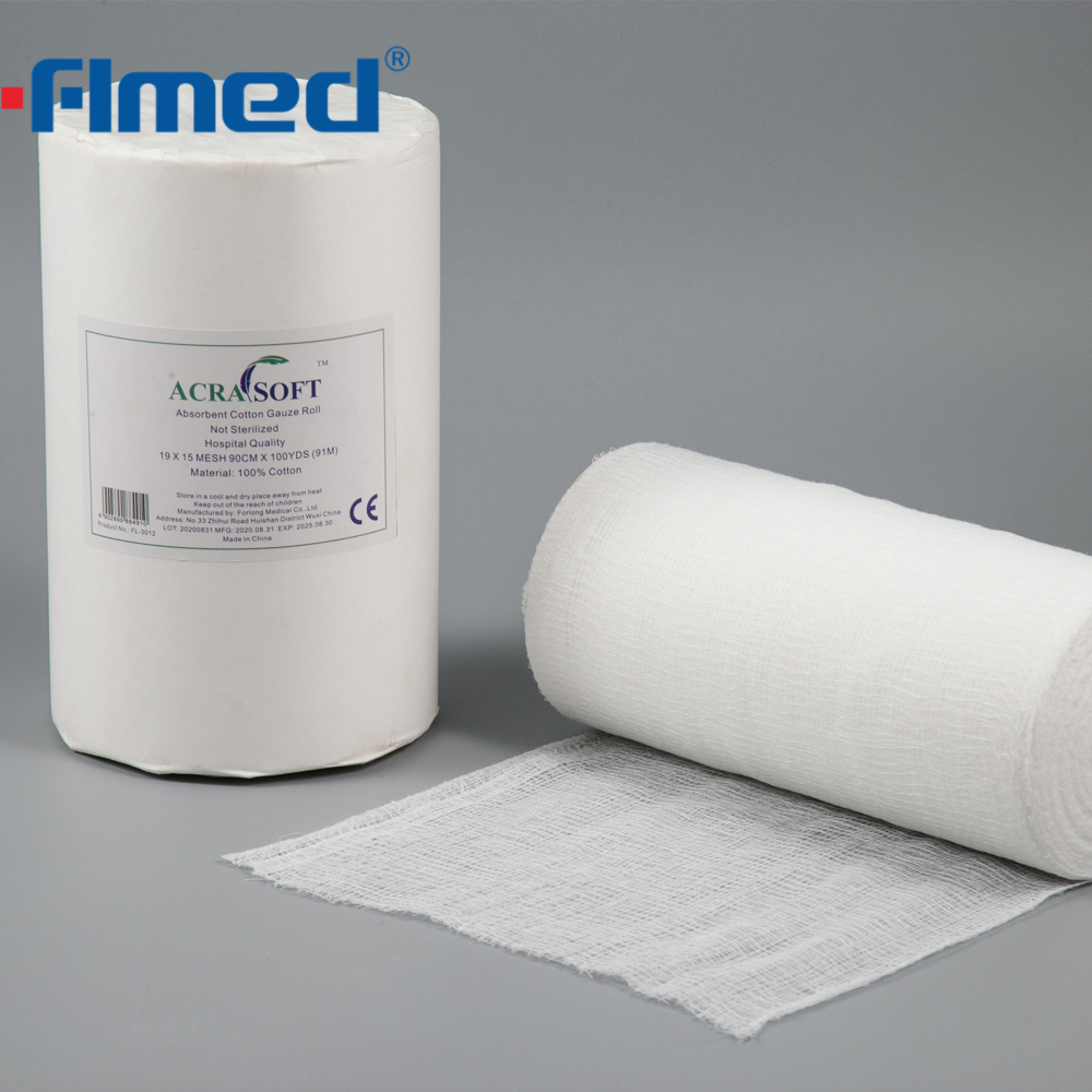 36 'x 100 yards 4ply chirurgical absorbant coton roll 