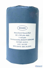 ROULEAU DE GAZ ABSORBANT 36 "X100YDS (4 PLIS, 19 X 15)